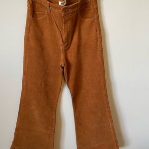 Vintage Corduroy Flare Pants in Rust